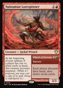 Naktamun Lorespinner // Wheel of Fortune SOC NM MTG - Image 1
