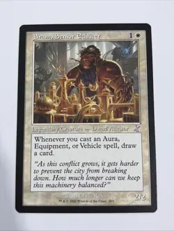 Sram, Senior Edificer MTG NM Retro Timeshift Rare Dwarf Fast Tracked Shipping - Image 1