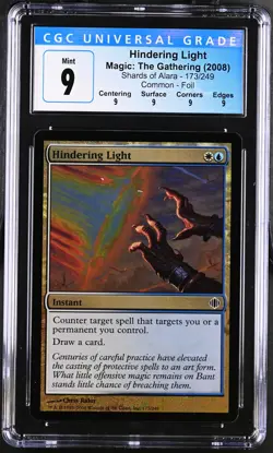 HINDERING LIGHT Shards of Alara Foil CGC 9 Q MTG [Nostalgium] - Image 1