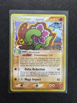 Meganium 4/101 Reverse Holo Stamped Delta Species Dragon Frontiers Pokemon - Image 1
