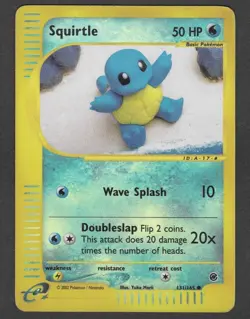 Pokemon Card- Squirtle -Expedition-Reverse Holo-131/165-Rare-ENG-LP - Image 1