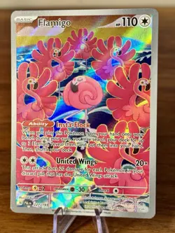 Pokemon TCG Flamigo Scarlet & Violet Paldea Evolved Holo Card 227/193 IR 34 - Image 2