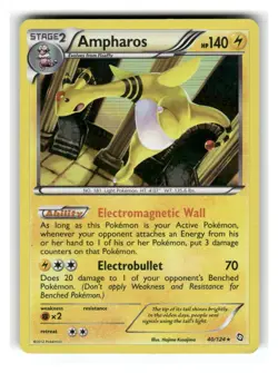 Ampharos 40/124 Holo Rare Dragons Exalted Pokemon Holo Moderately Played - Image 1