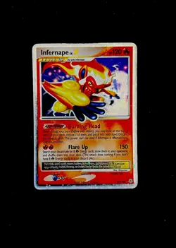 Pokemon Infernape LV.X 121/130 Diamond & Pearl Rare Holo LV.X Level Up 120 HP - Image 1