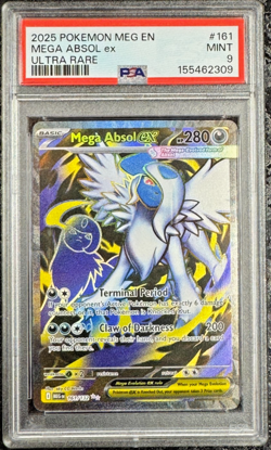 2025 POKEMON MEG EN MEGA ABSOL ex ULTRA RARE #161 💎 PSA 9 - Image 1