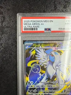 2025 POKEMON MEG EN MEGA ABSOL ex ULTRA RARE #161 💎 PSA 9 - Image 3