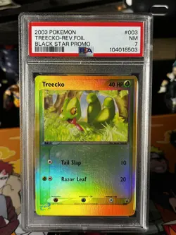 Pokemon Promo Treecko Black Star Promo PSA 7 REVERSE HOLO (7606) 003 - Image 1