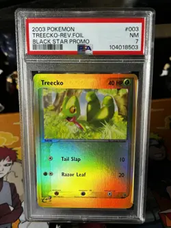 Pokemon Promo Treecko Black Star Promo PSA 7 REVERSE HOLO (7606) 003 - Image 2