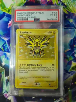 2009 POKEMON PLATINUM SUPREME VICTORS #150 ZAPDOS-HOLO PSA 4 - Image 1