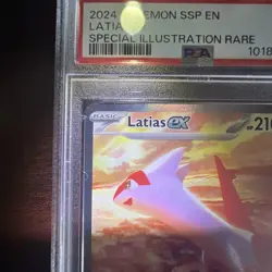 2024 Pokemon PSA 9 Latias ex #239/191 S&V Surging Sparks SIR Special Illust Rare - Image 3