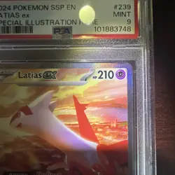 2024 Pokemon PSA 9 Latias ex #239/191 S&V Surging Sparks SIR Special Illust Rare - Image 4