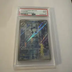 Pokemon 2023 Poliwhirl 176/165 Full Art Illustration Rare Mew PSA 9 - Image 1