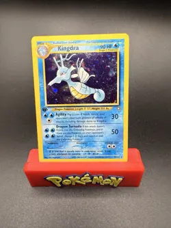 Pokemon Kingdra Neo Genesis 1st Edition Holo Rare 8/111 Holo NM/LP w/Swirl! - Image 1