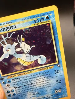 Pokemon Kingdra Neo Genesis 1st Edition Holo Rare 8/111 Holo NM/LP w/Swirl! - Image 2