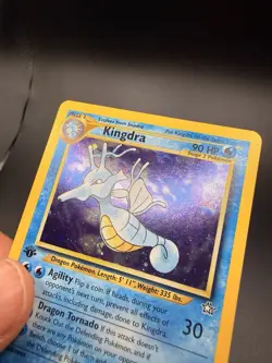 Pokemon Kingdra Neo Genesis 1st Edition Holo Rare 8/111 Holo NM/LP w/Swirl! - Image 3
