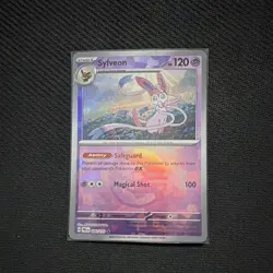 ~POKEBALL Holo~ The Pokemon Company Sylveon 040/131 Prismatic Evolutions Rare - Image 1