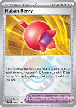 Haban Berry (Poke Ball Pattern, #111/131) - SV - Prismatic Evolutions NM Pokemon - Image 1
