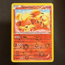 Growlithe - RC4/RC25 - Legendary Treasures - Pokemon - Reverse Holo - Played - Image 1