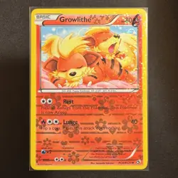 Growlithe - RC4/RC25 - Legendary Treasures - Pokemon - Reverse Holo - Played - Image 3