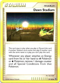 Dawn Stadium 79/100 Uncommon Majestic Dawn Pokemon Near Mint - Image 1