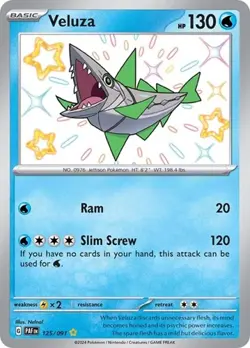 Veluza (#125/091) - Holofoil SV - Paldean Fates LP Pokemon - Image 1