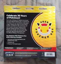 Pokemon Day 2026 Collection 30th Anniversary Pikachu Promo Sealed - Image 2