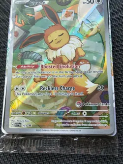 Eevee SVP 173 Pokemon Center Stamped Promo - Prismatic Evolutions - Sealed - Image 2