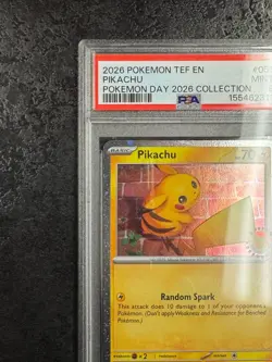 2026 POKEMON TEF EN PIKACHU POKEMON DAY 2026 COLLECTION #051 💎PSA 9 - Image 3