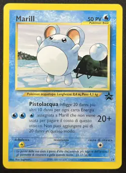 POKEMON~MARILL~29~PROMO~BLACK STAR~ITA~NM - Image 1
