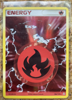 Pokemon TCG 2006 Ex Holon Phantoms Holo Fire Energy 106/110 (MP) - Image 1