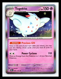 💥 Pokemon Togekiss Holo 085/197 OBF Obsidian Flames - Image 1