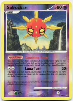 Solrock 45/147 Rare Supreme Victors Pokemon Lightly Played - Image 1