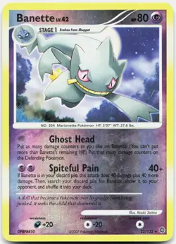Banette 23/132 Rare Secret Wonders Pokemon Lightly Played - Image 1