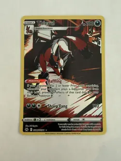 Thievul GG17/GG70 Ultra Rare Holo Crown Zenith: Galarian Gallery NM Pokemon - Image 1