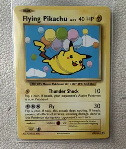 Pokemon Flying Pikachu Evolutions Secret Rare 110/108 Regular 40 HP - Image 1