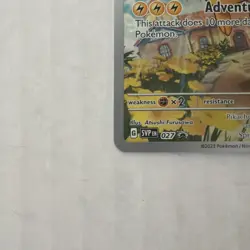 Pokemon Pikachu 027 Adventuring Together Promo Holo Full Art Sv Scarlet Violet - Image 4