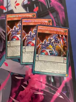 YUGIOH - DISABLASTER THE NEGATION FORTRESS X3 - SECRET RARE - MP25 - 1ST ED - NM - Image 1