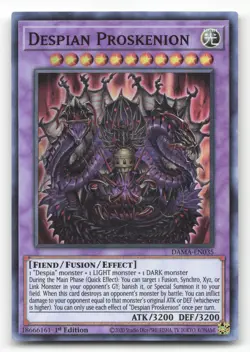 Yugioh Despian Proskenion Super Rare 1st Edition DAMA-EN035 NM - Image 1