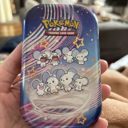 Pokemon Maushold Paldean Fates Mini Tin Opened / No Packs - Image 1