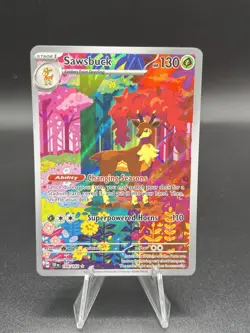 Sawsbuck - 166/162 Temporal Forces Illustration Rare Pokemon - NM/MINT ZR1 - Image 1