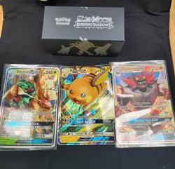 Pokemon Sun & Moon Burning Shadows Elite Trainer Box, Everything Shown - Image 1