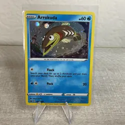 Arrokuda SWSH093 Cosmic Holo With Swirl Black Star Promo Pokemon TCG Light Play - Image 1
