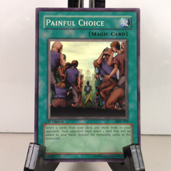 Yugioh Painful Choice MRL-049 1st Edition Super Rare - Never Played NM/M - Image 1