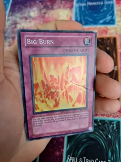 Yugioh Big Burn IOC-047 Super Rare Unlimited Moderately Played - Image 3