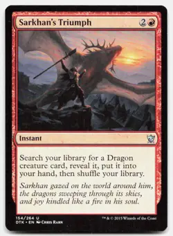 Sarkhan's Triumph 154 Uncommon Dragons of Tarkir Magic: The Gathering LP - Image 1
