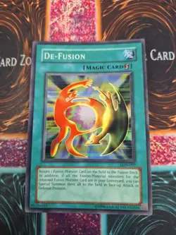 Yugioh De-Fusion LON-097 Super Rare Unlimited Moderately Played - Image 1