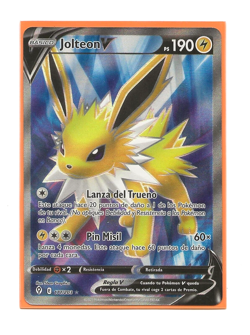 Pokemon JOLTEON V Full Art 177/203 Evolving Skies HOLO Spanish NM - Image 1