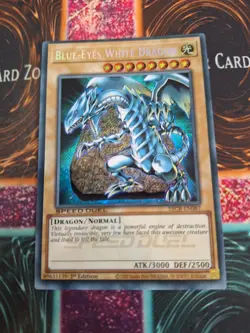 Yugioh Blue-Eyes White Dragon SBCB-WEN087 Secret Rare 1st Edition Near Mint - Image 1