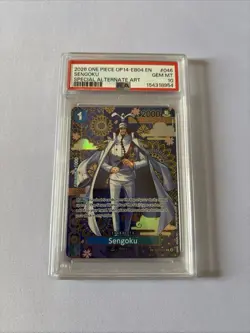 2026 ONE PIECE OP14-EB04 SENGOKU SPECIAL ALTERNATE ART PSA 10 - Image 1