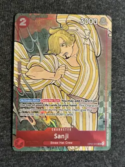 One Piece Sanji 1st Anniversary English Version NM Exclusive Promo - Image 1